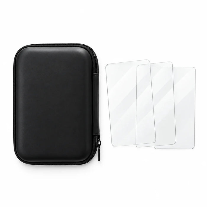 Pack protection R36H : étui de transport rigide et trois verres trempés