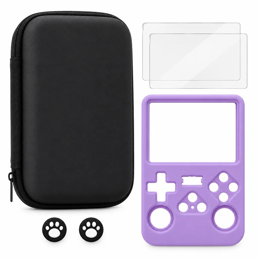 Pack Protection R36S 4-en-1 — Étui, 2 Verres et Coque