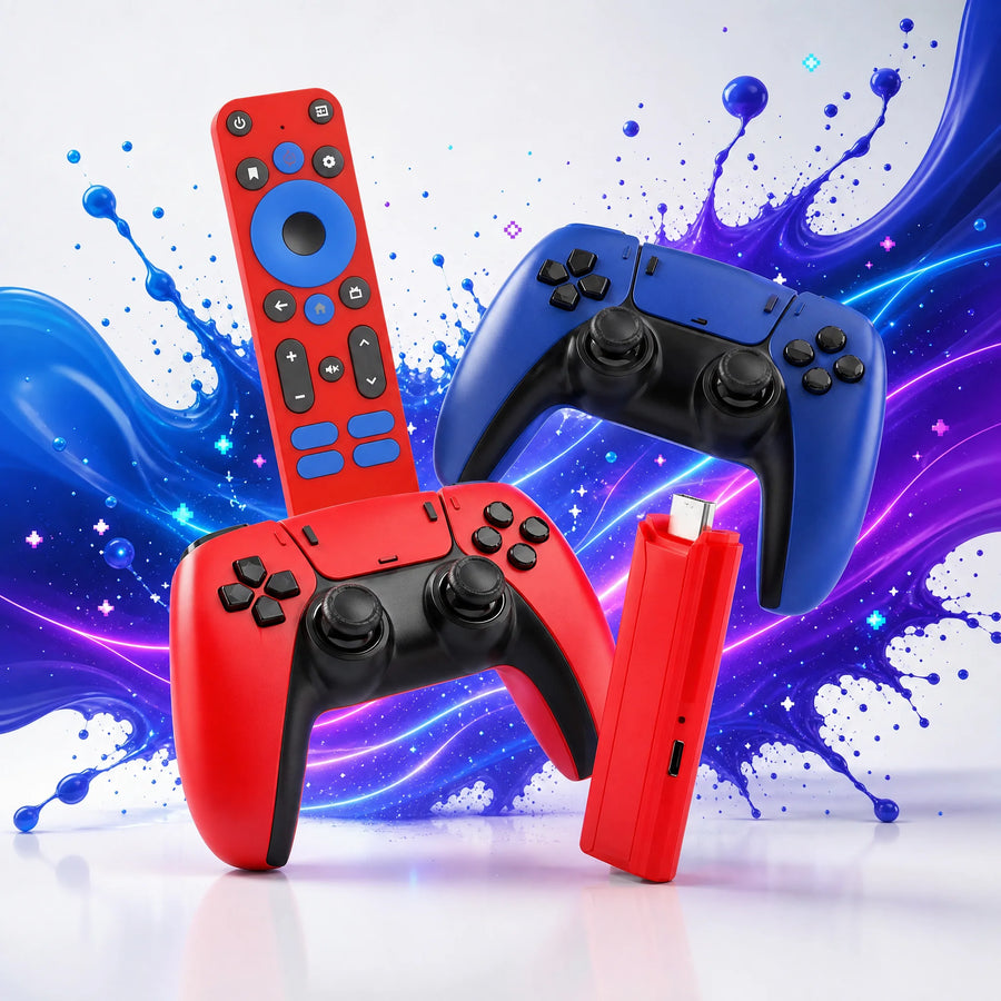 Stick TV Rétro G1 4K — 15 000 Jeux, 2 Manettes Sans Fil