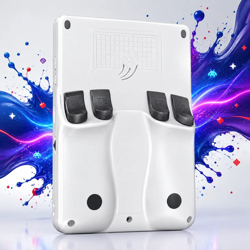 Dos de la console portable rétrogaming : les quatre gâchettes L1 L2 R1 R2