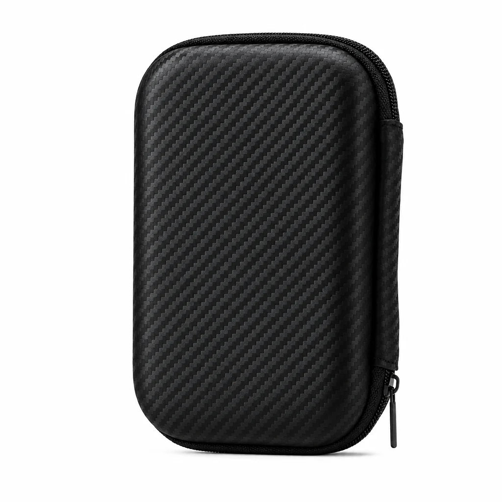 Pack protection R36S : étui, deux verres trempés et coque silicone — coloris Carbone