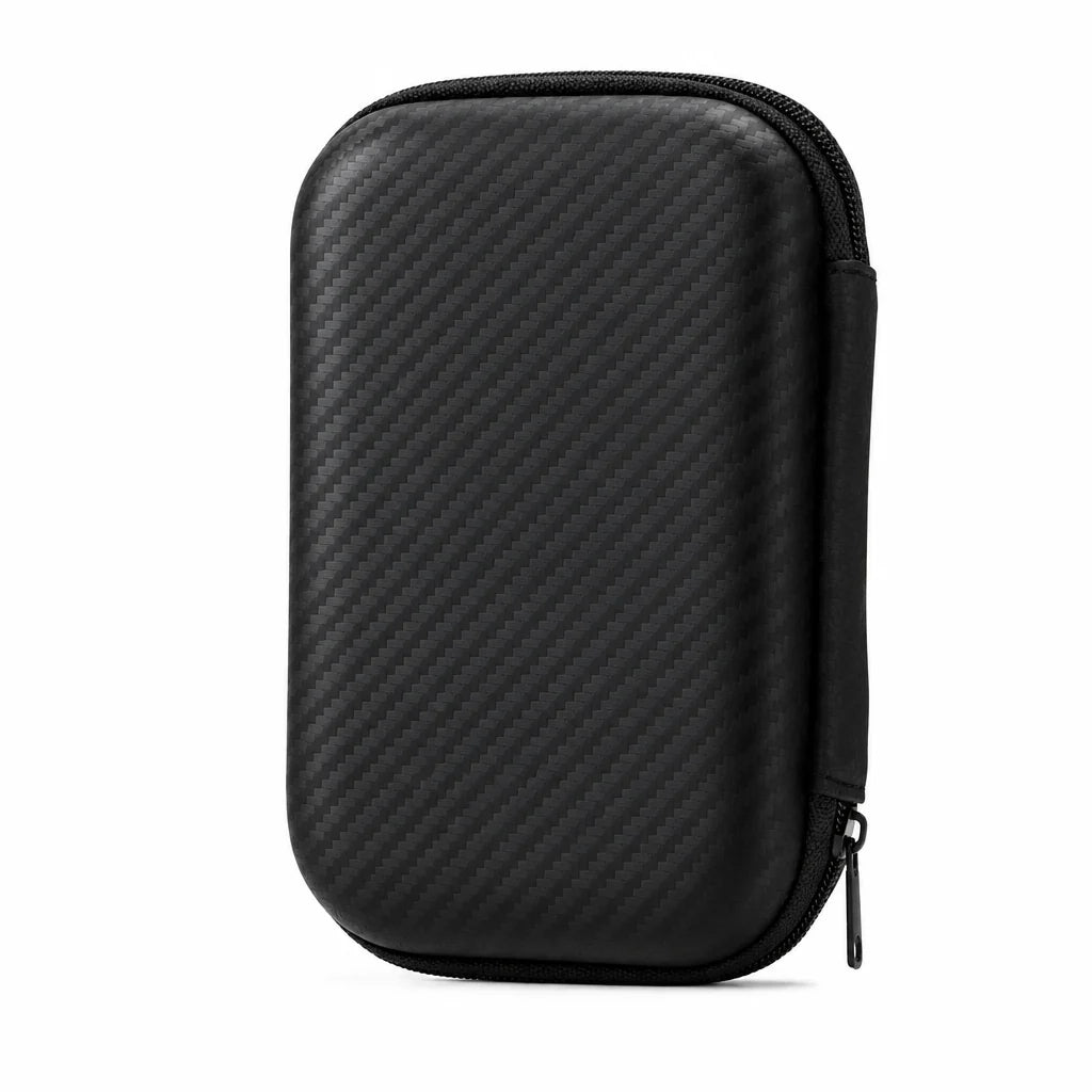 Étui de transport rigide EVA pour console rétrogaming portable 3,5 pouces — coloris Carbone