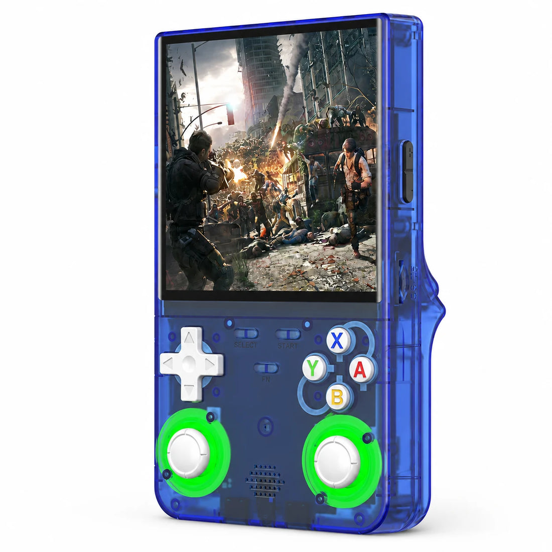 R36 Ultra 4-inch WiFi handheld retro gaming console — Blue