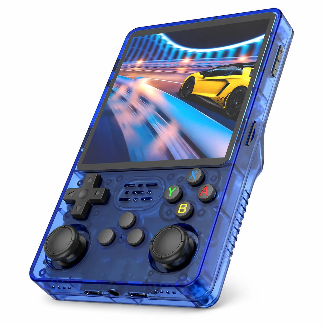R36S Plus 4-inch WiFi handheld retro gaming console — Blue