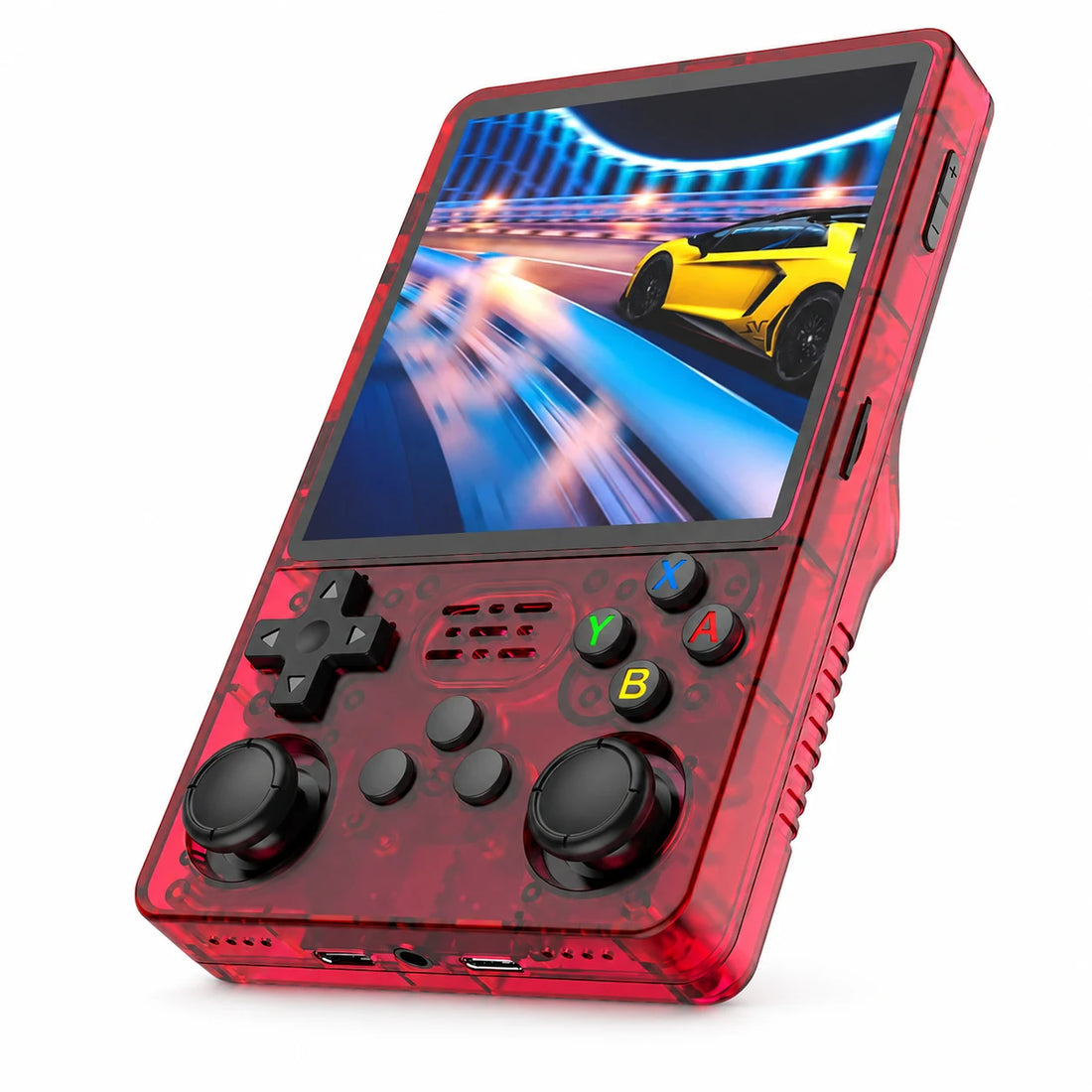 R36S Plus 4-inch WiFi handheld retro gaming console — Red
