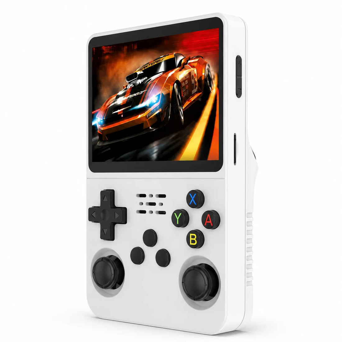 R36S 3.5-inch pocket retro console — Pearl white