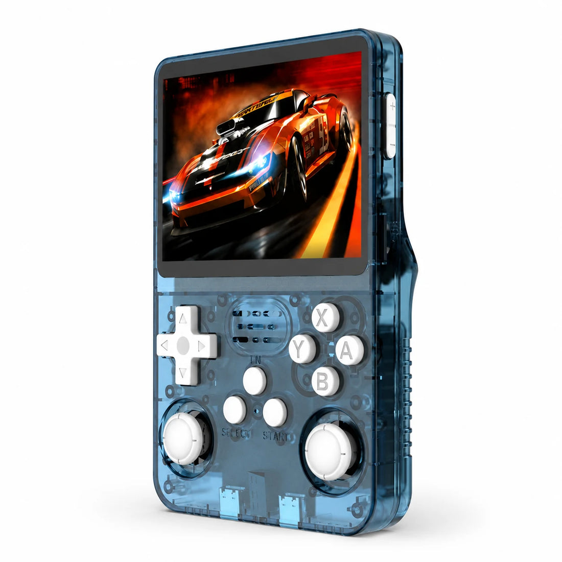 R36S 3.5-inch pocket retro console — Lagoon blue