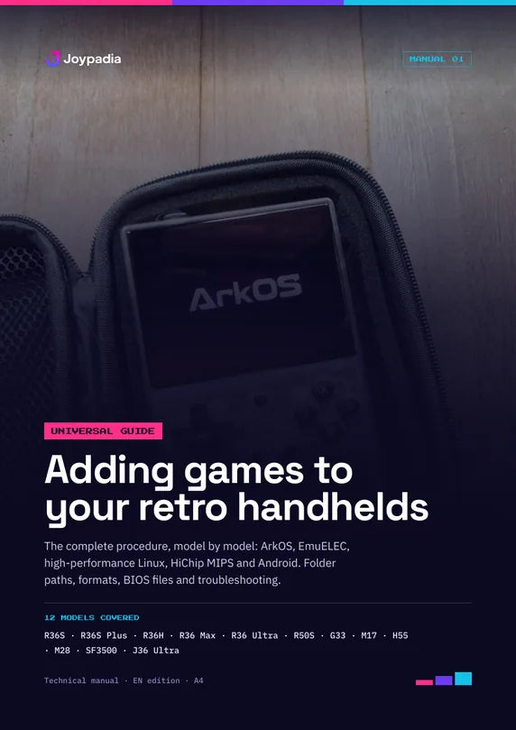 Cover of the Adding games to your retro handhelds manual