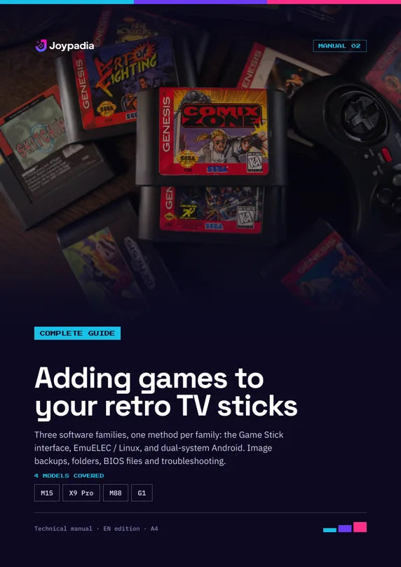 Cover of the Adding games to your retro TV sticks manual
